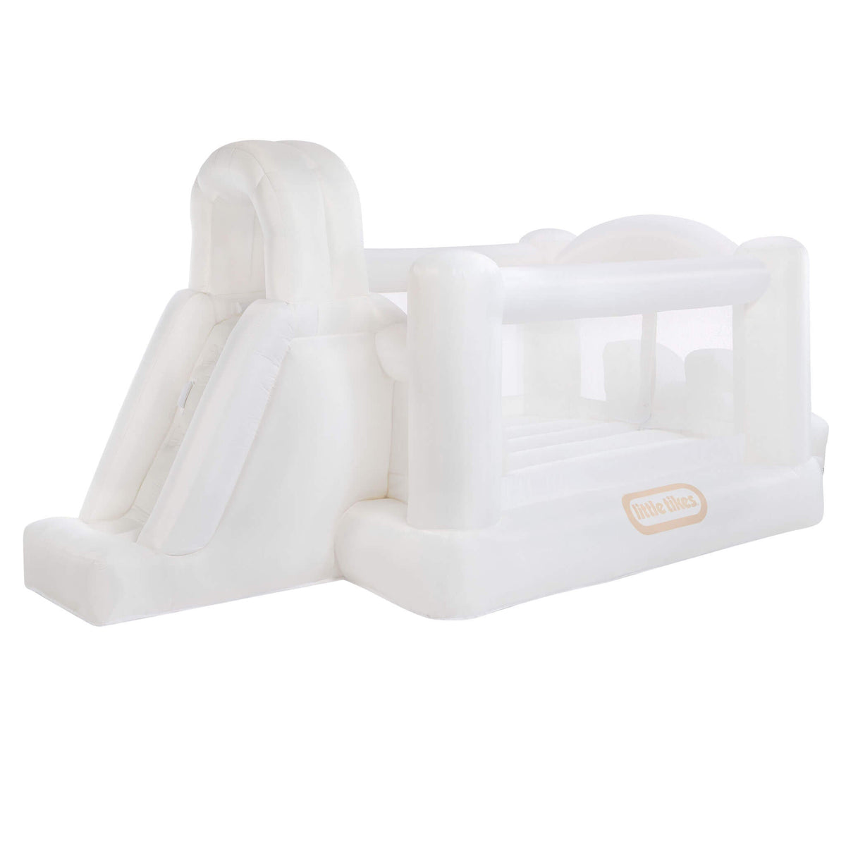 Playful Cloud Collection Jump n Double Slide Bouncer White