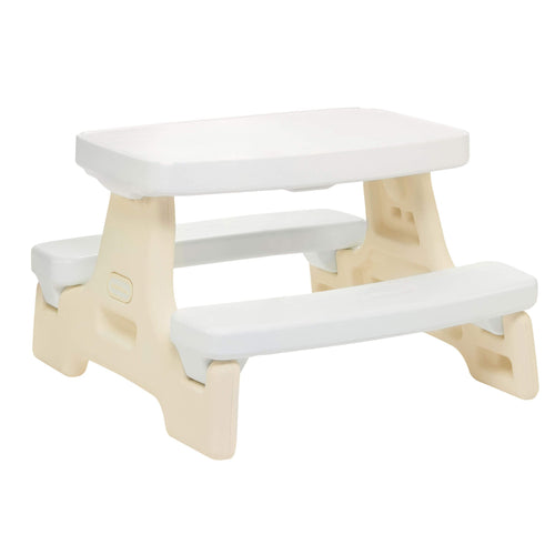 Playful Cloud Collection Easy Store Jr. Play Table - White
