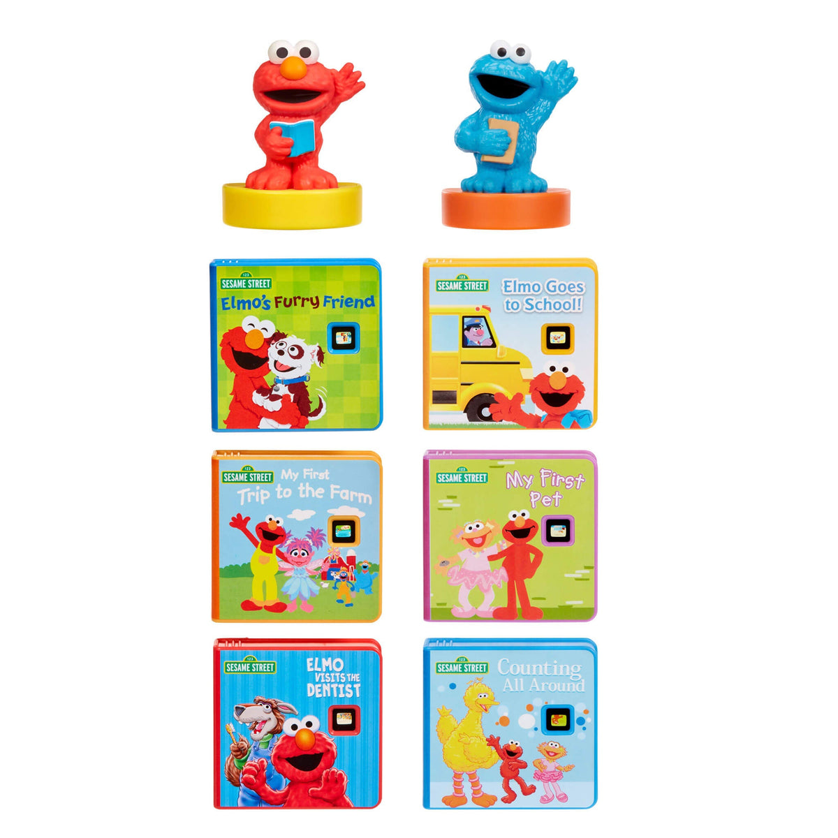 Playful Story Dream Machine Sesame Street Cookie Monster & Elmo- 2 Pack Collection