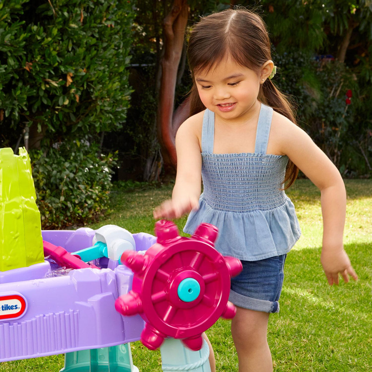 Playful Mermaid Island Wavemaker Water Table