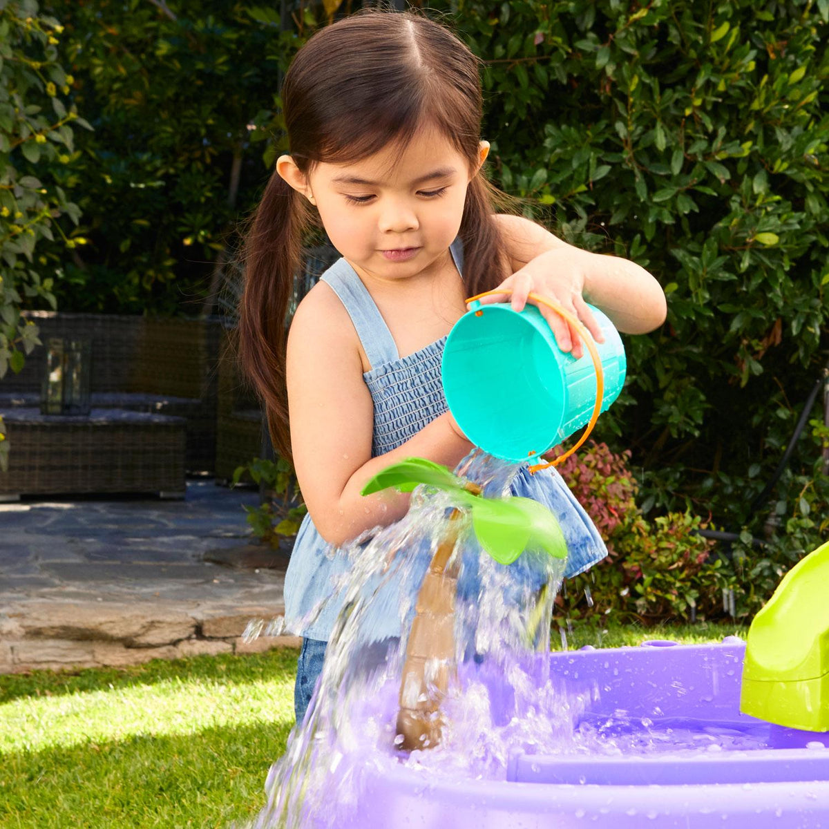 Playful Mermaid Island Wavemaker Water Table