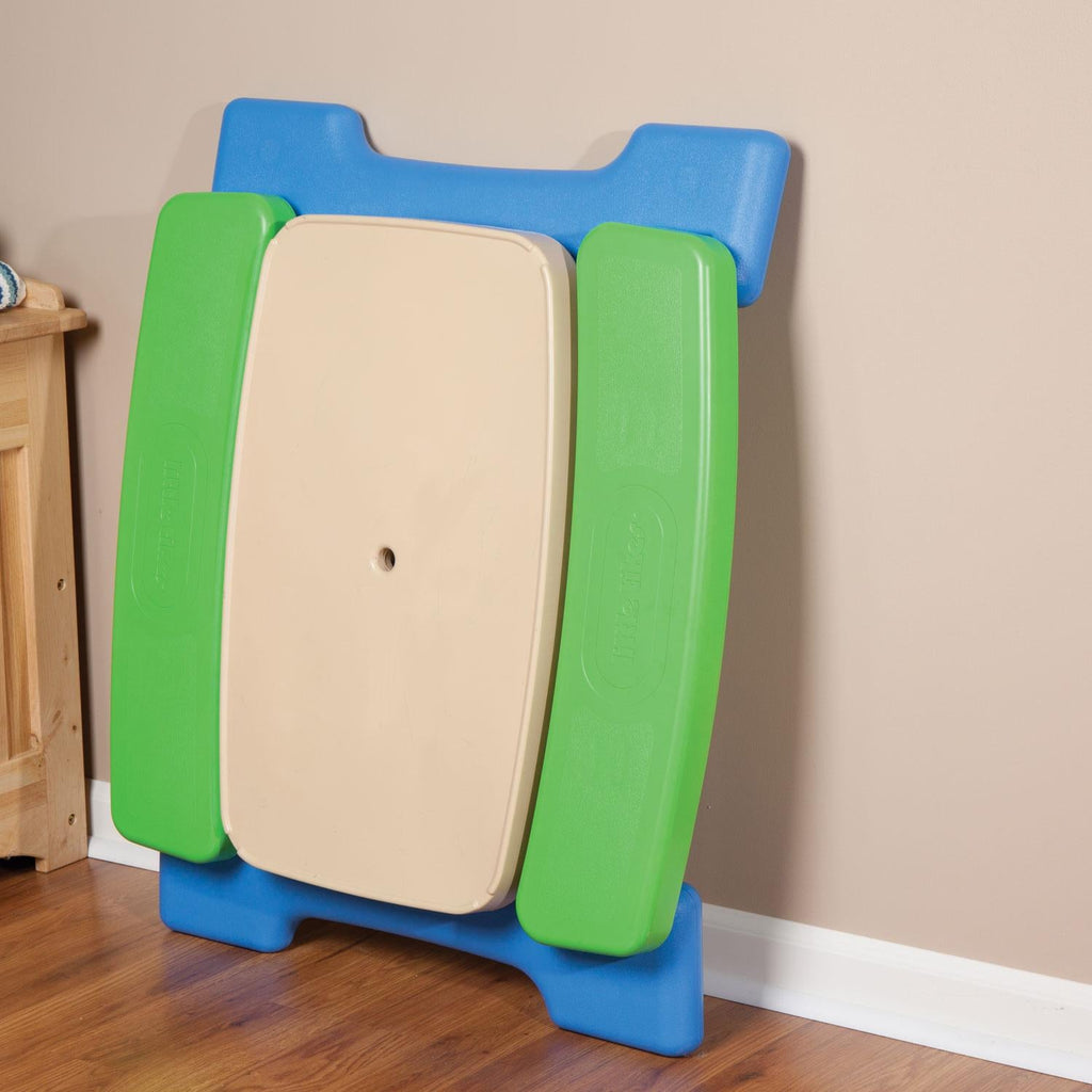 Playful Easy Store Jr. Play Table with Umbrella - BlueGreen