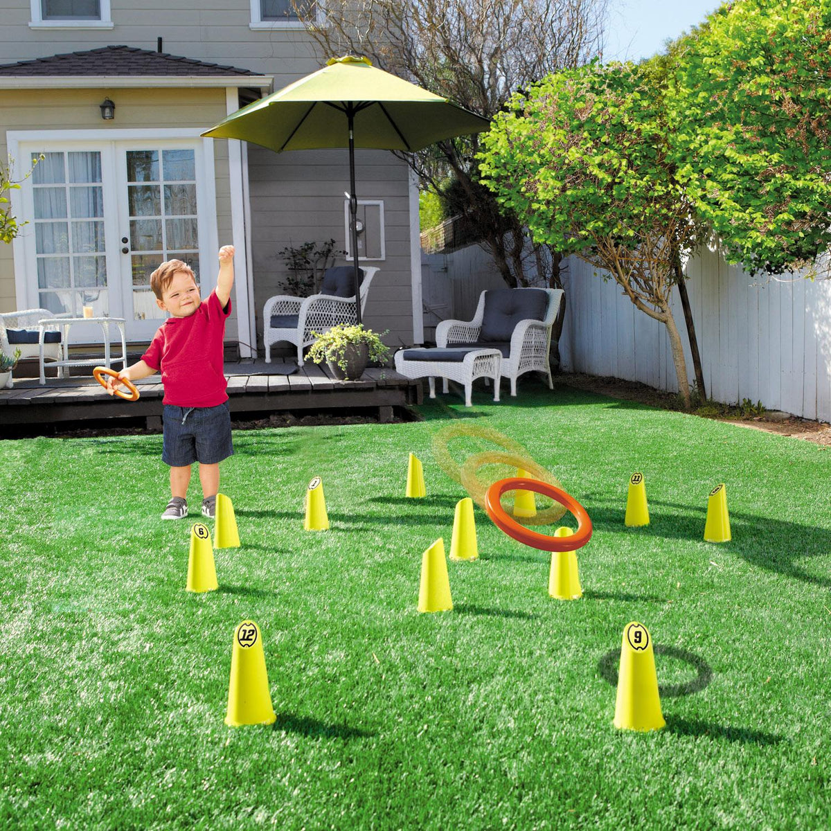 Playful Hours of Fun 4-in-1 Backyard Games