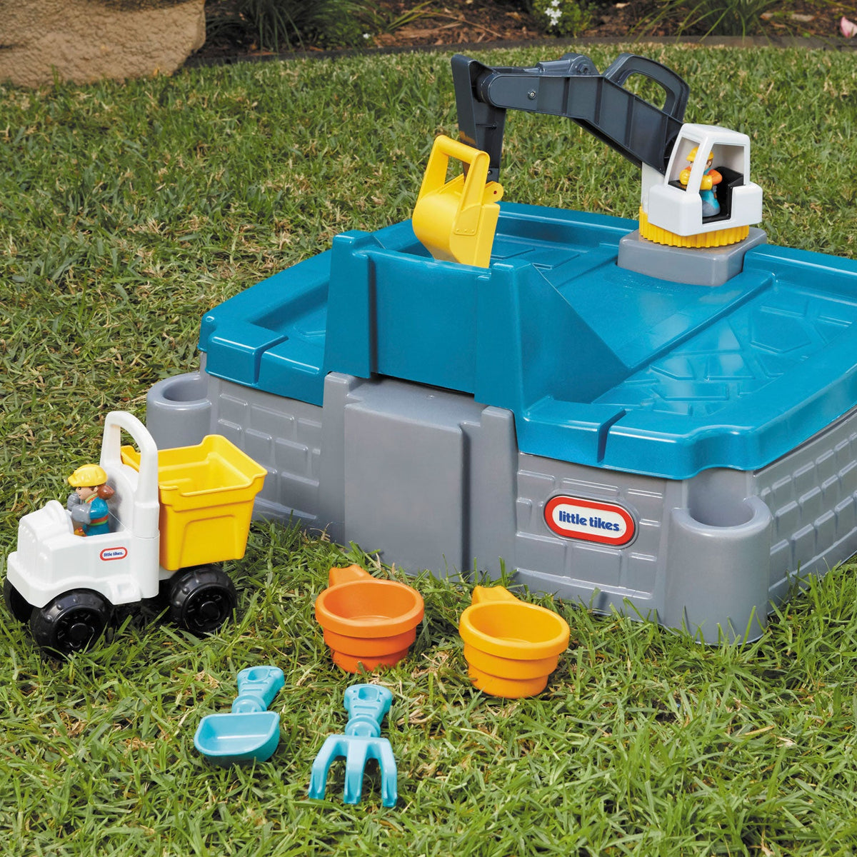 Playful Dirt Diggers Excavator Sandbox