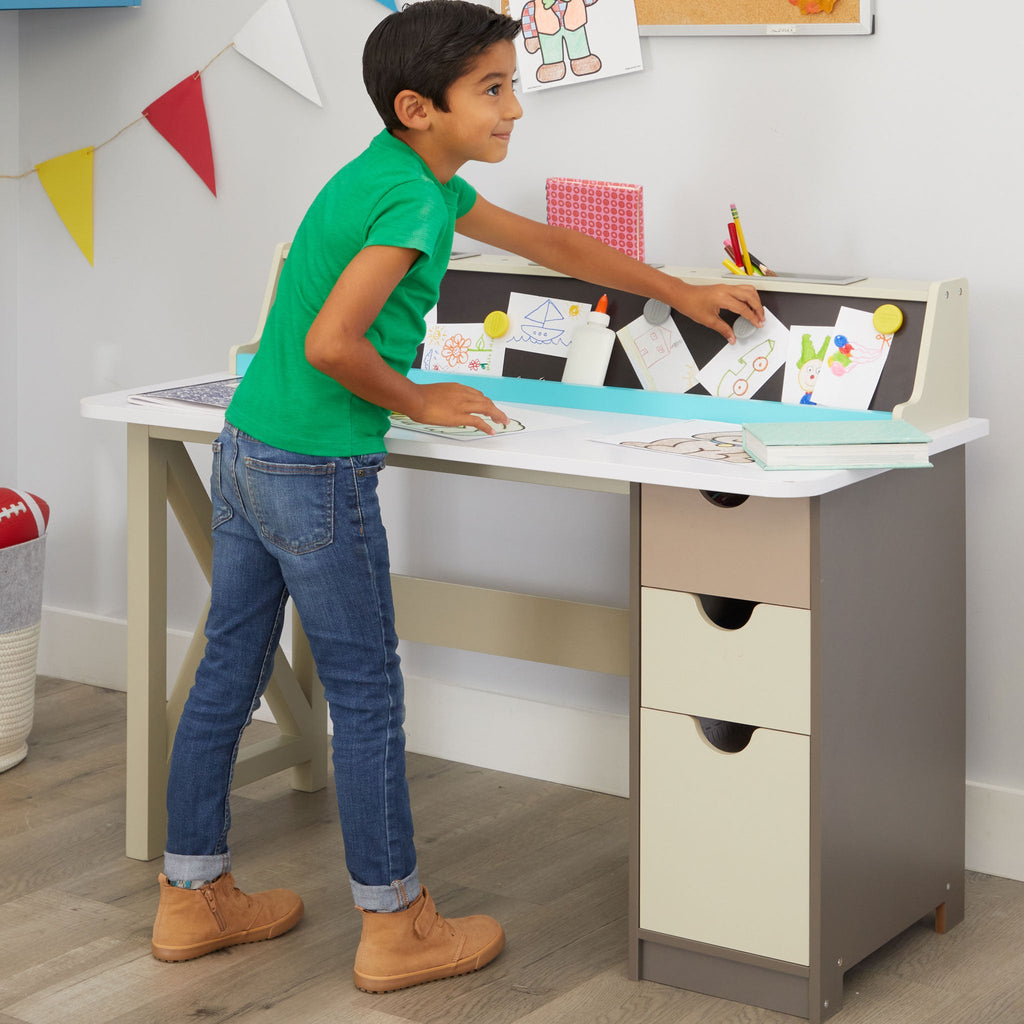 Playful 2-in-1 Chalkboard Desk