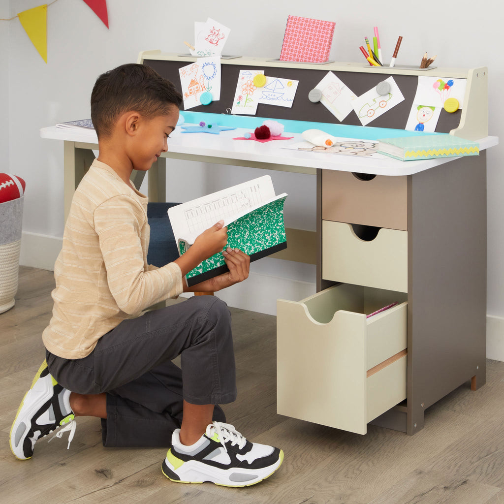 Playful 2-in-1 Chalkboard Desk