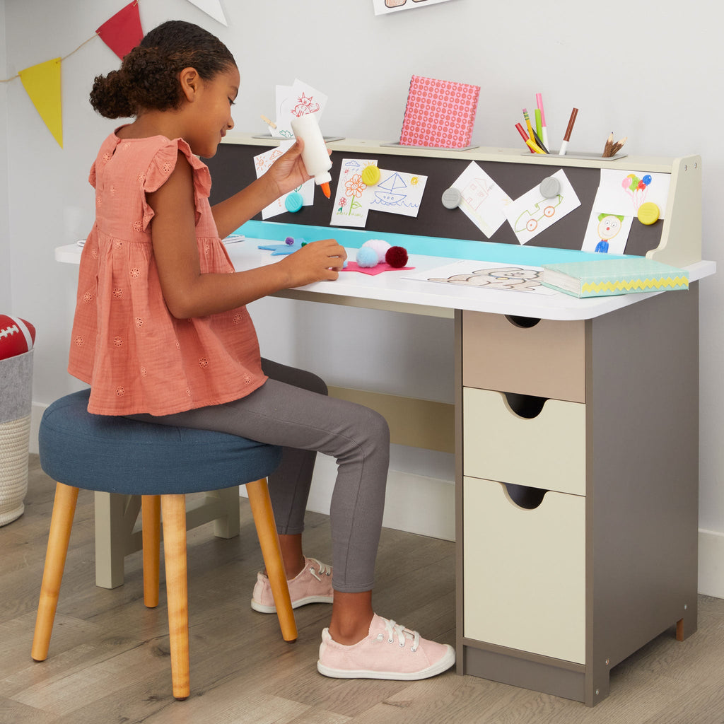 Playful 2-in-1 Chalkboard Desk