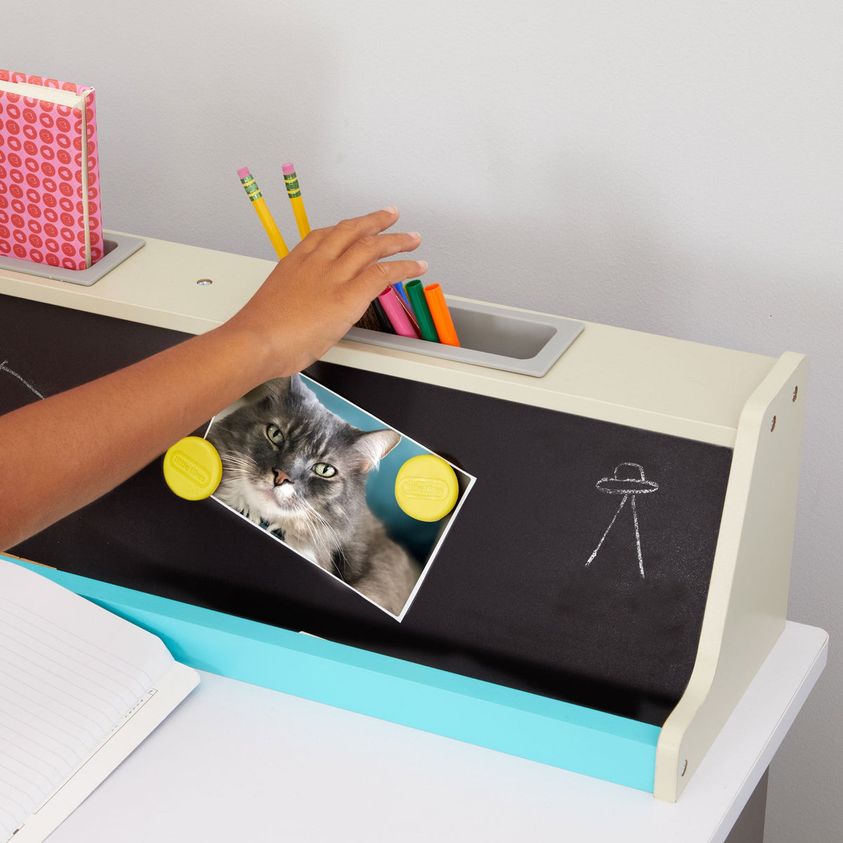 Playful 2-in-1 Chalkboard Desk